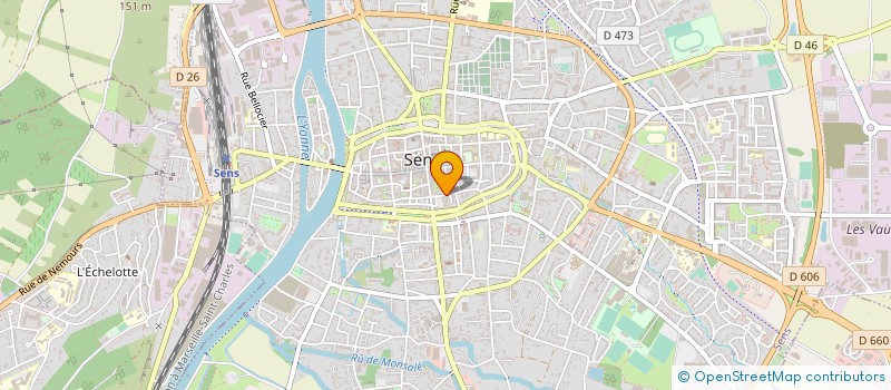 localisation de l'entreprise MADAME ELODIE CHABIN à SENS