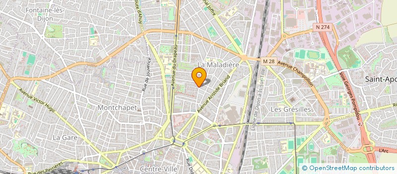 localisation de l'entreprise MADAME ELODIE CHALINE à DIJON