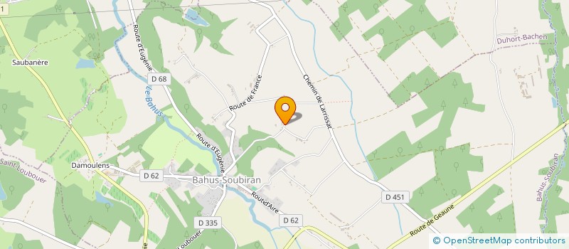 localisation de l'entreprise MADAME ELODIE CHALUS  BAHUS-SOUBIRAN