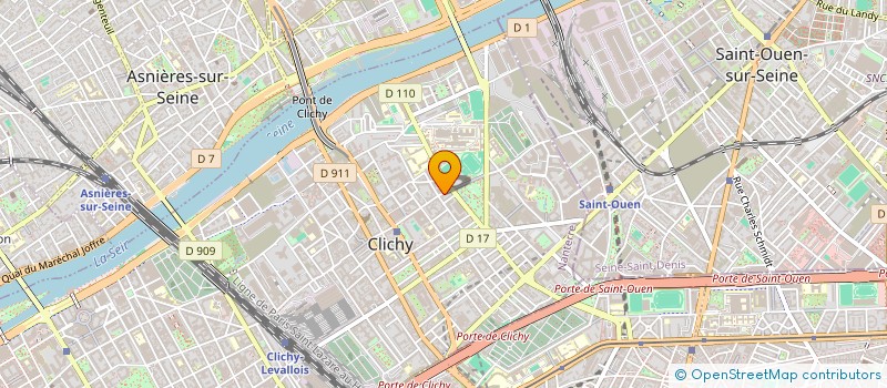 localisation de l'entreprise MADAME ELODIE CHAN à CLICHY