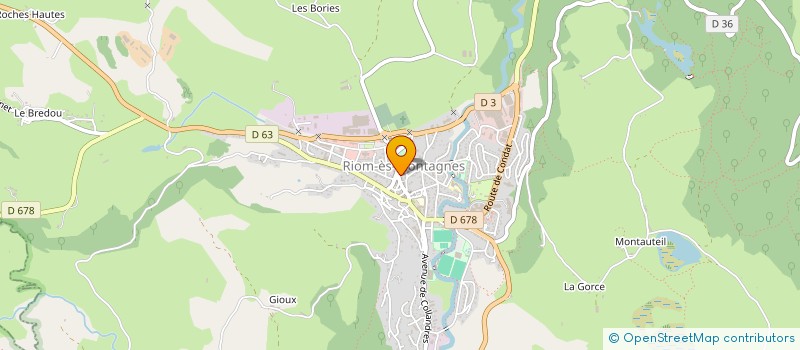 localisation de l'entreprise MADAME ELODIE CHANCEL à RIOM-ES-MONTAGNES