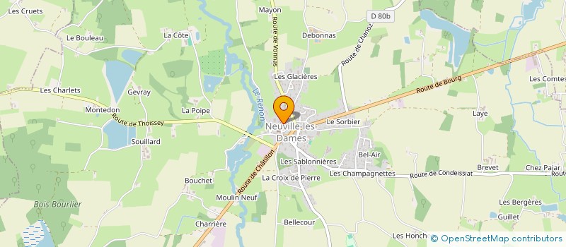localisation de l'entreprise MADAME ELODIE CHANFRAY à CHANOZ-CHATENAY