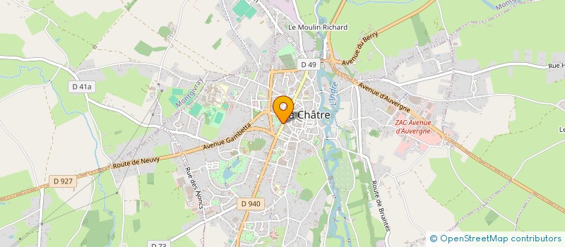 localisation de l'entreprise MADAME ELODIE CHANTAL OBEIN à LA CHATRE