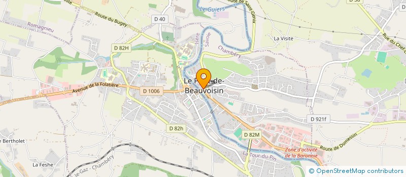 localisation de l'entreprise MADAME ELODIE CHAPUIS  LE PONT-DE-BEAUVOISIN