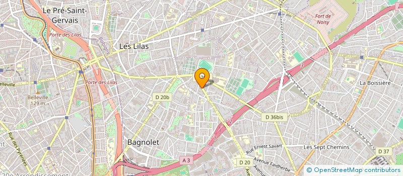 localisation de l'entreprise MADAME ELODIE CHARRIER à BAGNOLET