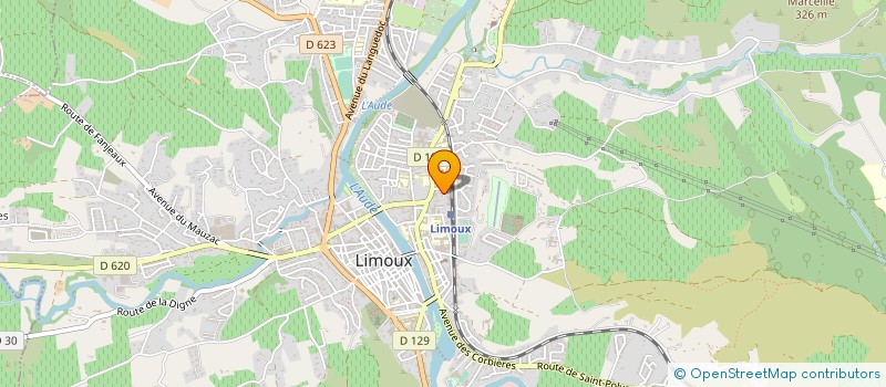 localisation de l'entreprise MADAME ELODIE CHARRON à LIMOUX