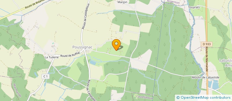 localisation de l'entreprise MADAME ELODIE CHATENET  POUSSIGNAC