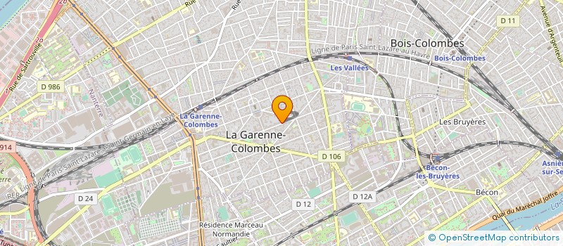 localisation de l'entreprise MADAME ELODIE CHEDHOMME à LA GARENNE-COLOMBES
