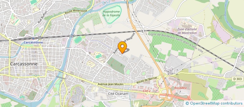 localisation de l'entreprise MADAME ELODIE CHERON  CARCASSONNE