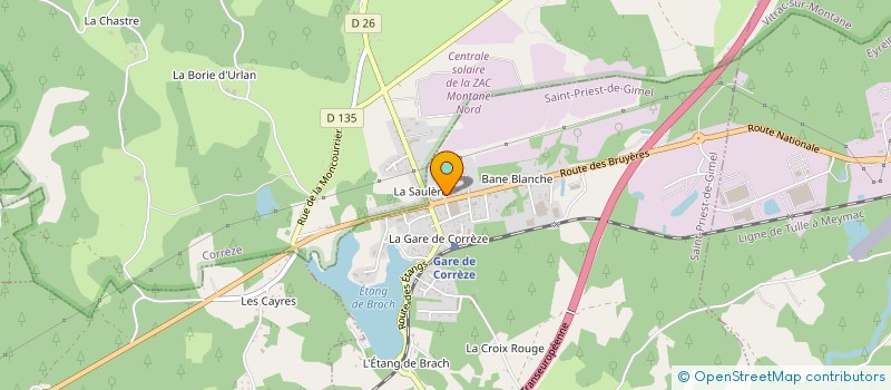 localisation de l'entreprise MADAME ELODIE CHEVALIER  SAINT-PRIEST-DE-GIMEL