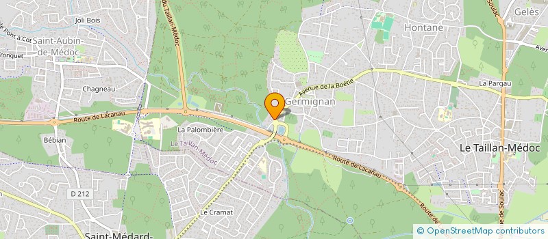 localisation de l'entreprise MADAME ELODIE CHILOU  SAINT AUBIN DE MEDOC