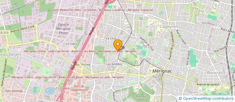 localisation de l'entreprise MADAME ELODIE CHIRICO  MERIGNAC