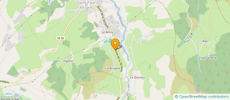 localisation de l'entreprise MADAME ELODIE CHOMIENNE  SAINT-PAUL-EN-JAREZ