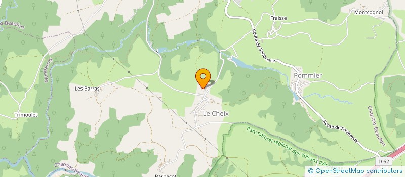 localisation de l'entreprise MADAME ELODIE CHOMILIER  CHAPDES-BEAUFORT