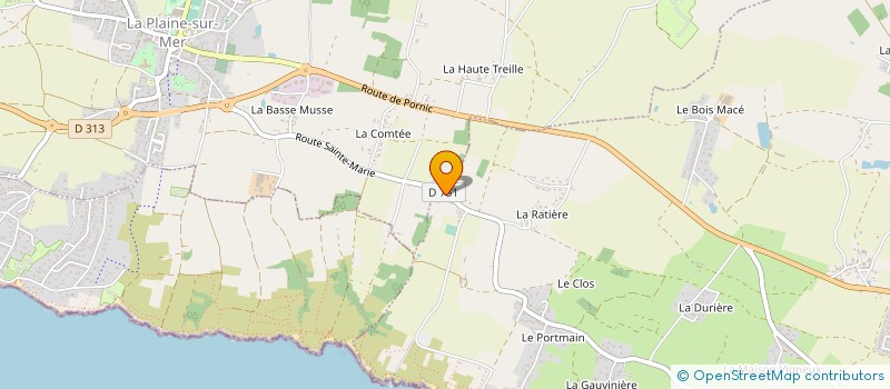 localisation de l'entreprise MADAME ELODIE CHOY AURRIERIE  PORNIC