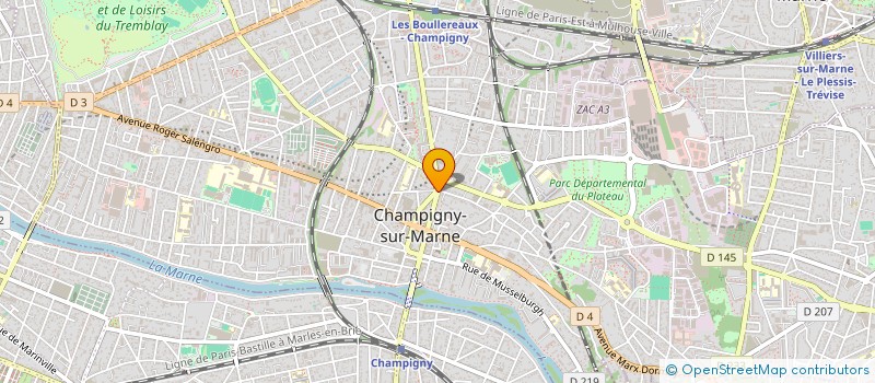 localisation de l'entreprise MADAME ELODIE CIALEC à CHAMPIGNY-SUR-MARNE