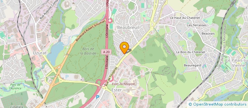localisation de l'entreprise MADAME ELODIE CLARISSAC à LIMOGES