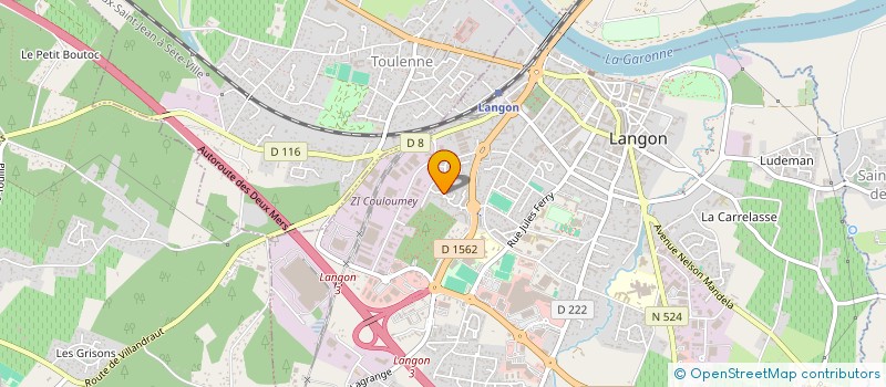 localisation de l'entreprise MADAME ELODIE CLEMENT  LANGON