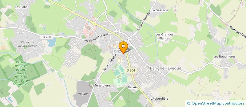 localisation de l'entreprise MADAME ELODIE COINDRE  PARIGNE L'EVEQUE