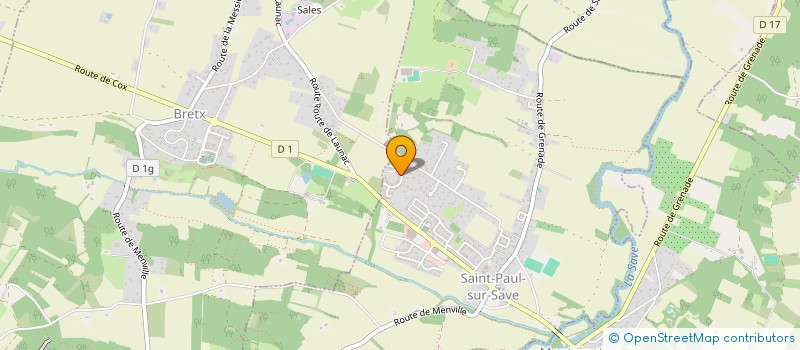 localisation de l'entreprise MADAME ELODIE COLARDELLE  SAINT-PAUL-SUR-SAVE