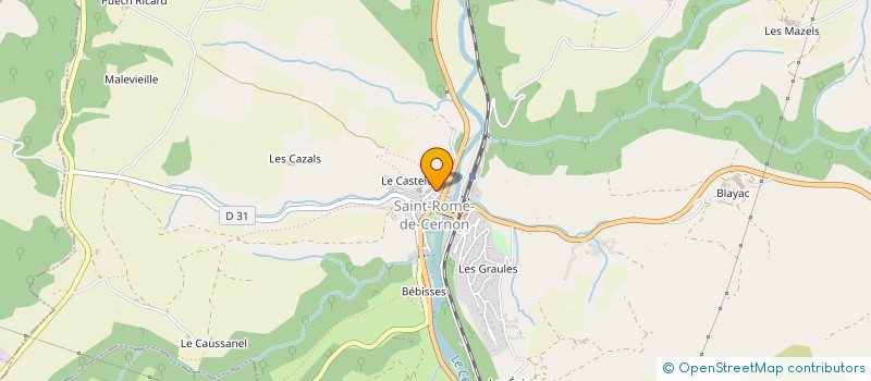 localisation de l'entreprise MADAME ELODIE COLBOC à SAINT-ROME-DE-CERNON
