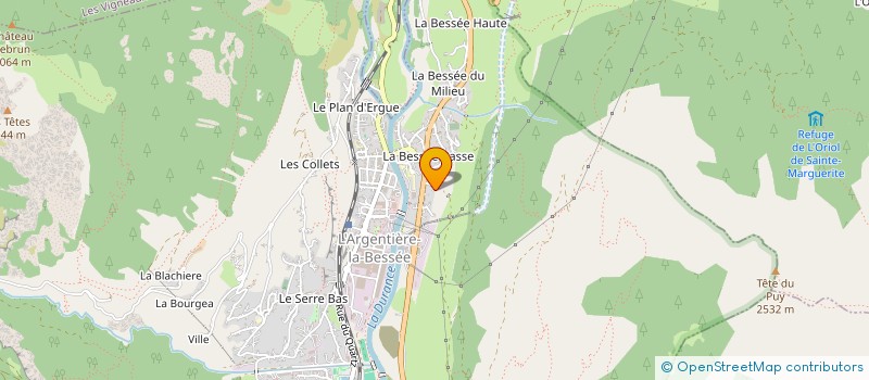 localisation de l'entreprise MADAME ELODIE COLEGNO  L'ARGENTIERE-LA-BESSEE