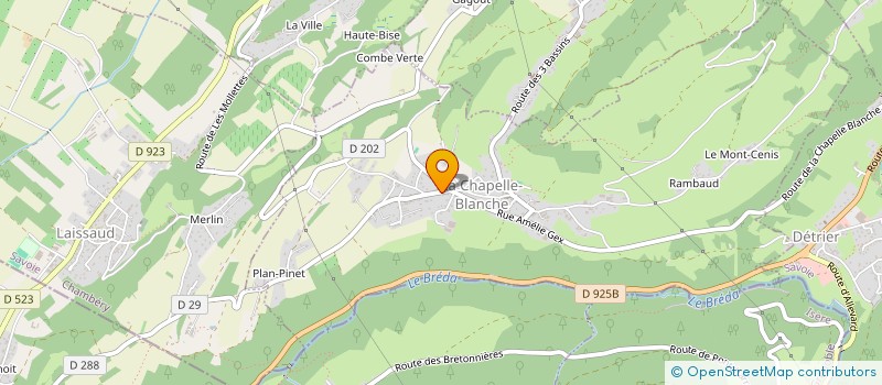 localisation de l'entreprise MADAME ELODIE COLLET à LA CHAPELLE-BLANCHE