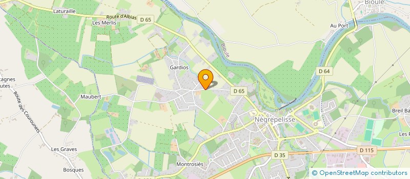 localisation de l'entreprise MADAME ELODIE COMBRET  NEGREPELISSE