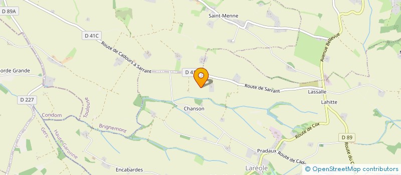 localisation de l'entreprise MADAME ELODIE COMMERE  LAGRAULET-SAINT-NICOLAS