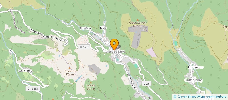 localisation de l'entreprise MADAME ELODIE COMPTE  GRAISSESSAC