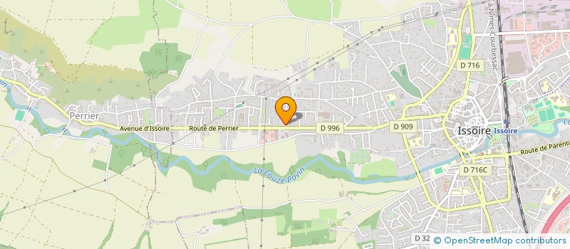 localisation de l'entreprise MADAME ELODIE CONFOLAND à ISSOIRE
