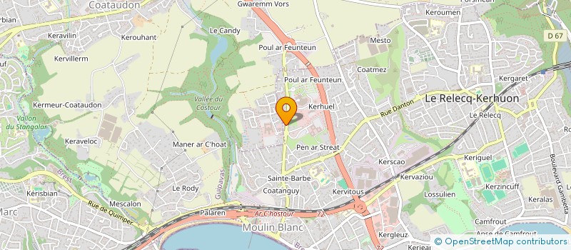 localisation de l'entreprise MADAME ELODIE CONNAN  LE RELECQ-KERHUON