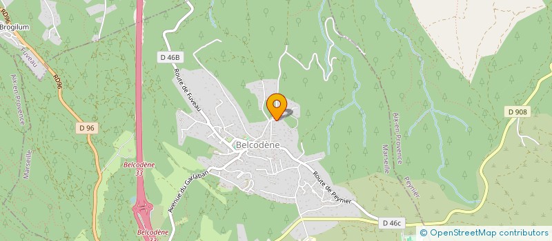 localisation de l'entreprise MADAME ELODIE CONTENSUZAS  BELCODENE