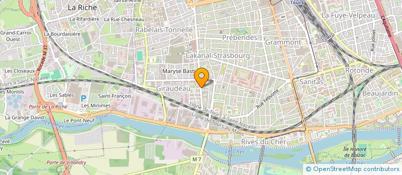 localisation de l'entreprise MADAME ELODIE COUDRET  TOURS