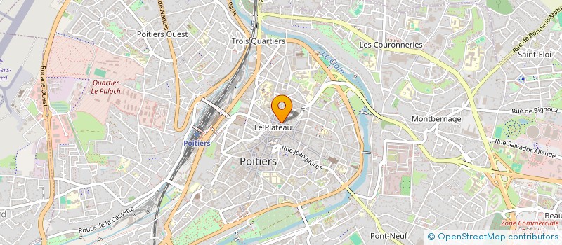 localisation de l'entreprise MADAME ELODIE COUILLAUD-BRANCHEREAU  POITIERS