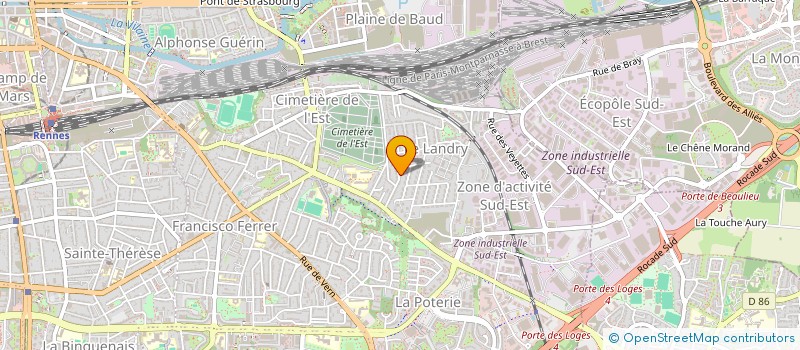 localisation de l'entreprise MADAME ELODIE COULON  RENNES