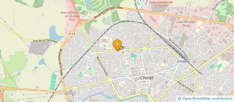 localisation de l'entreprise MADAME ELODIE COULONNIER à CHOLET