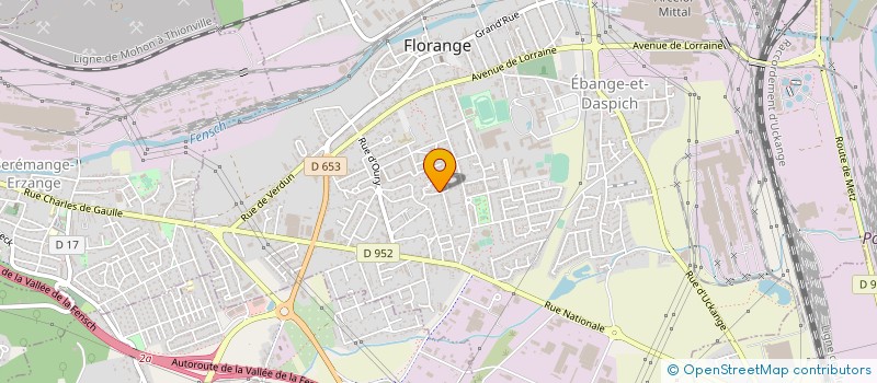 localisation de l'entreprise MADAME ELODIE COURAUD  FLORANGE