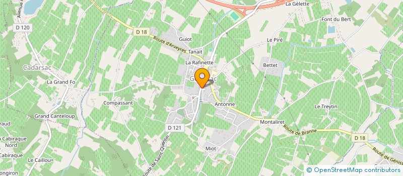 localisation de l'entreprise MADAME ELODIE COUSAERT  GENISSAC