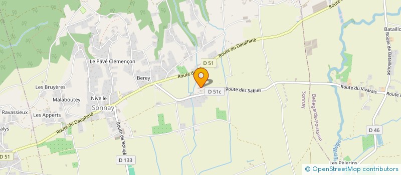 localisation de l'entreprise MADAME ELODIE COUSIN  SONNAY