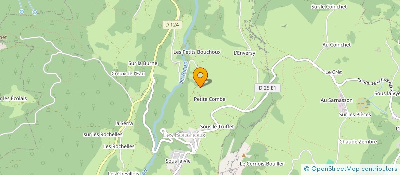 localisation de l'entreprise MADAME ELODIE COUSTAL  LES BOUCHOUX