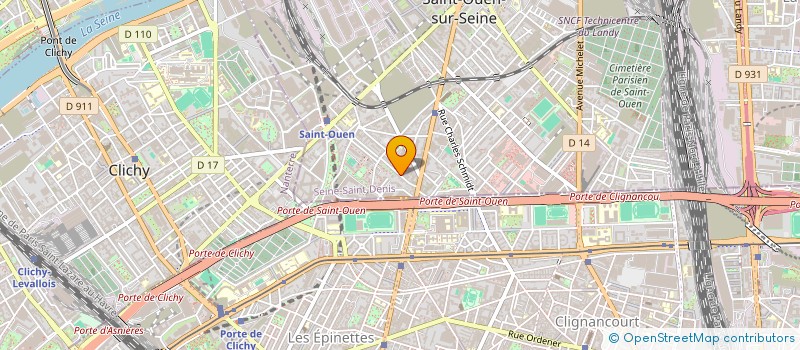 localisation de l'entreprise MADAME ELODIE COUTANT  SAINT-OUEN-SUR-SEINE