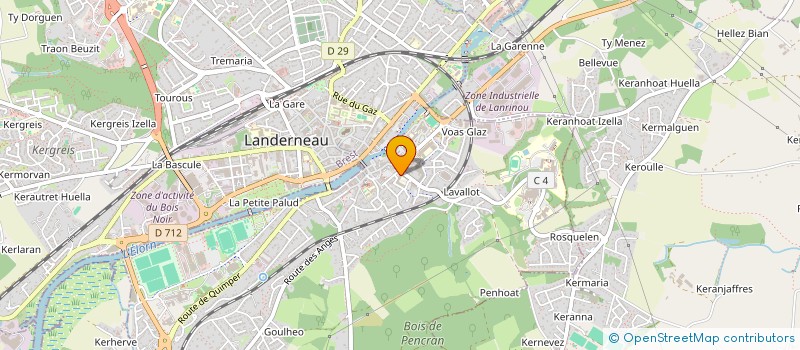 localisation de l'entreprise MADAME ELODIE CREACH  LANDERNEAU