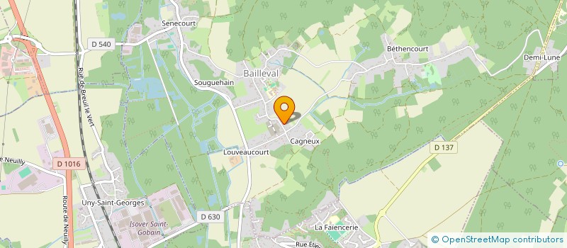 localisation de l'entreprise MADAME ELODIE CREMONT  BAILLEVAL