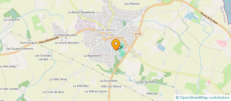 localisation de l'entreprise MADAME ELODIE CRENOL  SAINT-MELOIR-DES-ONDES