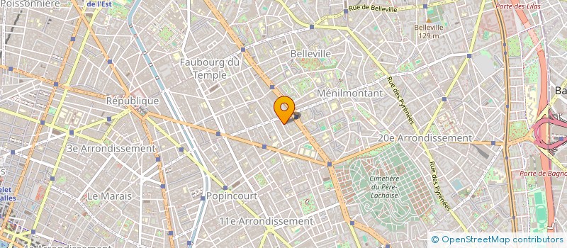 localisation de l'entreprise MADAME ELODIE CROUZILLAS  PARIS 11