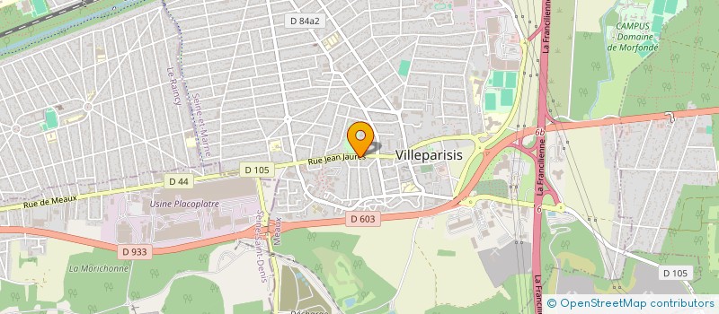 localisation de l'entreprise MADAME ELODIE DA SILVA  VILLEPARISIS