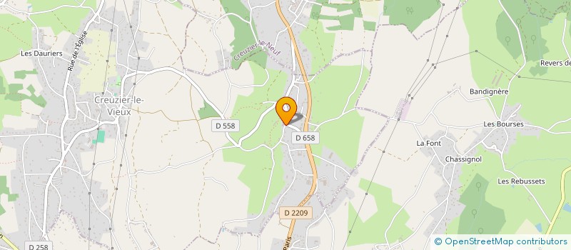 localisation de l'entreprise MADAME ELODIE DA SILVA MACHADO à CREUZIER-LE-VIEUX