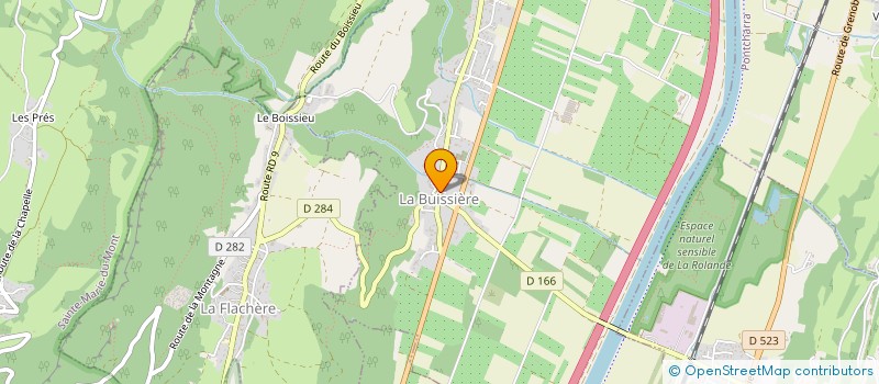 localisation de l'entreprise MADAME ELODIE DAMIANI  LA BUISSIERE