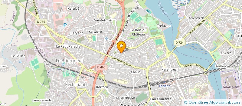 localisation de l'entreprise MADAME ELODIE DANIELO  LORIENT